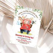 ファームアニマルズ納屋周囲の庭ボーンバーンパーティーファーム誕生日 招待状