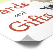 ファームアニマルズ納屋周囲の庭歓迎誕生日 ポスター (角)