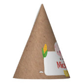 ファームアニマルズ納屋周囲の庭誕生日 パーティーハット (左)