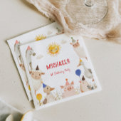 ファームアニマルズ誕生日 スタンダードカクテルナプキン