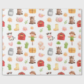 ファームアニマルズ誕生日 ラッピングペーパー (フラット)
