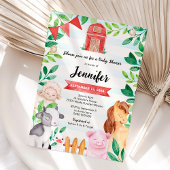 ファームアニマルズ誕生日 招待状