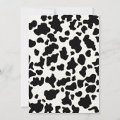 ファームアニマルズ1st誕生日パーティーガール納屋周囲の庭ピンク 招待状 (裏面)