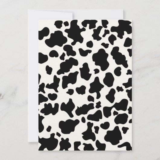 ファームアニマルズ1st誕生日パーティーガール納屋周囲の庭ピンク 招待状 (裏面)