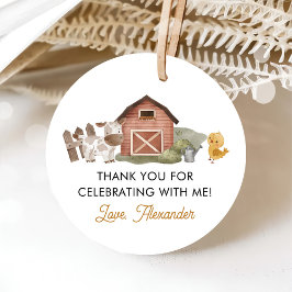 ファームアニマルズ1st誕生日パーティー フェイバータグ