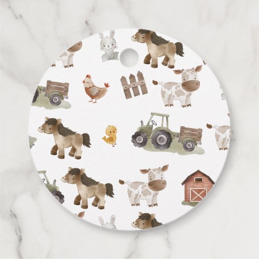 ファームアニマルズ1st誕生日パーティー フェイバータグ (裏面)