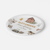 ファームアニマルズ1st誕生日パーティー ペーパープレート (アングル)