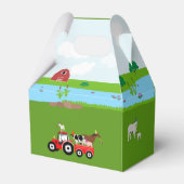 ファームアニマルズ&レッドトラクターバースデーパーティーテーマ フェイバーボックス (裏面サイド)