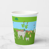 ファームアニマルズ&レッドトラクターバースデーパーティーテーマ 紙コップ (裏面)