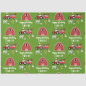 ファームアニマルズ&レッドトラクターバースデーパーティーテーマ 薄葉紙 (正面)