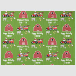 ファームアニマルズ&レッドトラクターバースデーパーティーテーマ 薄葉紙