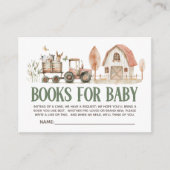 ファームアニマルトラクターバーンブックスベビー エンクロージャーカード (正面)