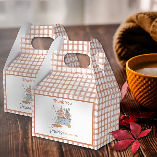 ファームアニマルバースデーパーティーデコール フェイバーボックス