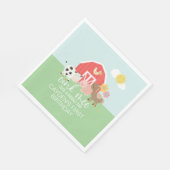 ファームアニマルバースデーパーティーナプキンス牛の馬豚 スタンダードランチョンナプキン (角)