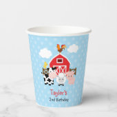 ファームアニマルバースデーパーティーボーイズ紙カップ 紙コップ (裏面)