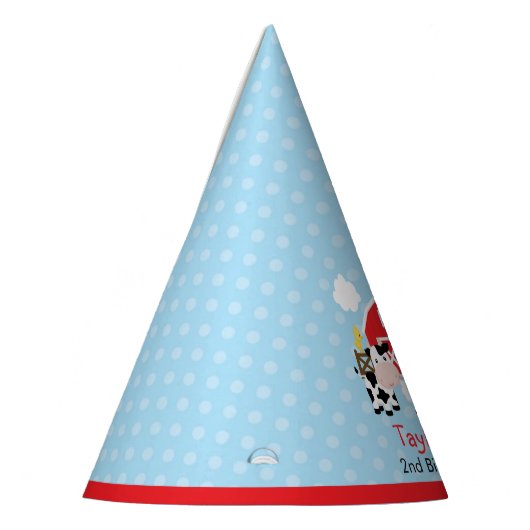 ファームアニマルバースデーパーティーボーイズ紙ハット パーティーハット (左)