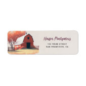 ファームアニマルバースデーパーティー差出人住所 ラベル (正面)