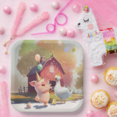 ファームアニマルバースデーパーティー紙プレート ペーパープレート (パーティー)