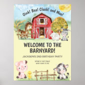 ファームアニマルバーンテーマの第2の誕生日へようこそ ポスター (正面)
