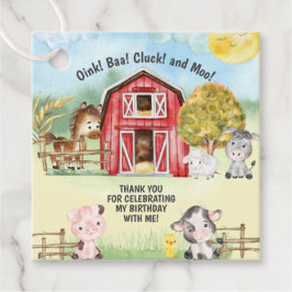 ファームアニマルバーンテーマの第2誕生日 フェイバータグ