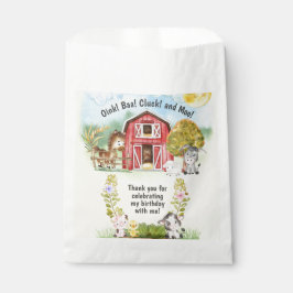 ファームアニマルバーンテーマの第2誕生日 フェイバーバッグ