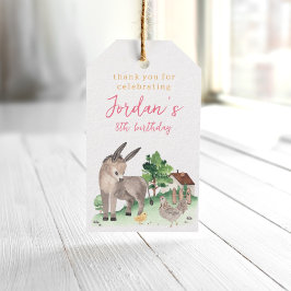 ファームアニマルパーティーの好意ラベル ギフトタグ