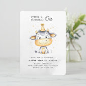 ファームアニマルファースト誕生日招待状 招待状 (スタンド正面)