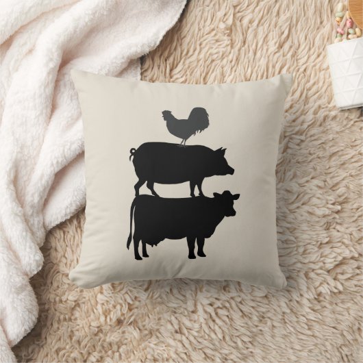 ファームアニマルファームハウススタイル装飾用クッション クッション (ブランケット)
