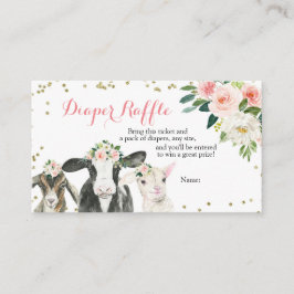 ファームアニマルフローラガールおむつラッフルエンクロージャーC エンクロージャーカード