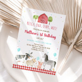 ファームアニマルボーイ誕生日 招待状