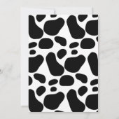 ファームアニマル納屋周囲の庭ピンクガールフォト誕生日 招待状 (裏面)