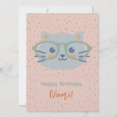 ファームアニマル誕生日ネコカラフルドット (正面)