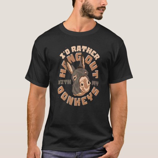 ファームアニマル農家ドンキーロバ Tシャツ (正面)