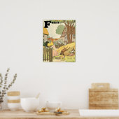 ファームアルファベットのアニマルズストーリーブック ポスター (キッチン)