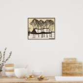 ファームインザスノーbyジュリーデグラグアールヌーボー ポスター (キッチン)