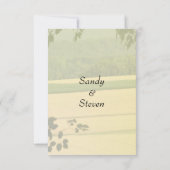 ファームウェディングRSVP 出欠カード (裏面)