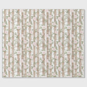 ファームウッドピンクフローラカントリー誕生日 ラッピングペーパー (フラット)