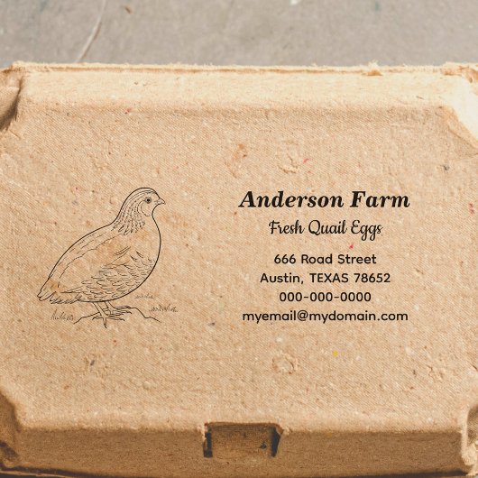 ファームウワイルエッグズ差出人住所 セルフインキングスタンプ