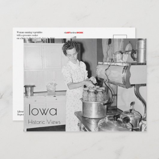 ファームウーマン料理 ポストカード (正面/裏面)