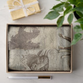 ファームウ素朴カウキャトルファームハウス木造デクページ 薄葉紙 (ギフト)