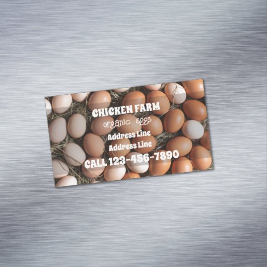 ファームエッグ マグネット名刺 (インサイチュ)