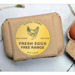 ファームオモダンパーソナライズされたーナー名ゴールデン ラウンドシール