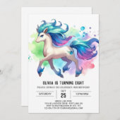 ファームオンラインホース誕生日 招待状 (正面/裏面)