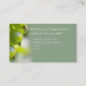 ファームオーガニック製品CC0209名刺 名刺 (裏面)