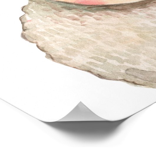 ファームオールドマクドナルド納屋周囲の庭レッドアニマルズへようこそ ポスター (角)