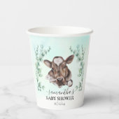 ファームカウカーフベビーシャワーユーカリ 紙コップ (裏面)