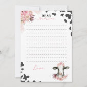 ファームカウタイムカプセルノートメッセージカード サンキューカード (正面)