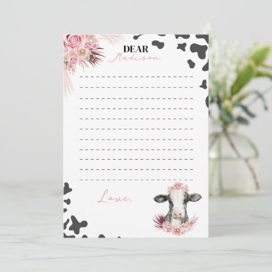 ファームカウタイムカプセルノートメッセージカード サンキューカード (スタンド正面)