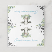 ファームカウー誕生日座席表 プレイスカード (外部開封)