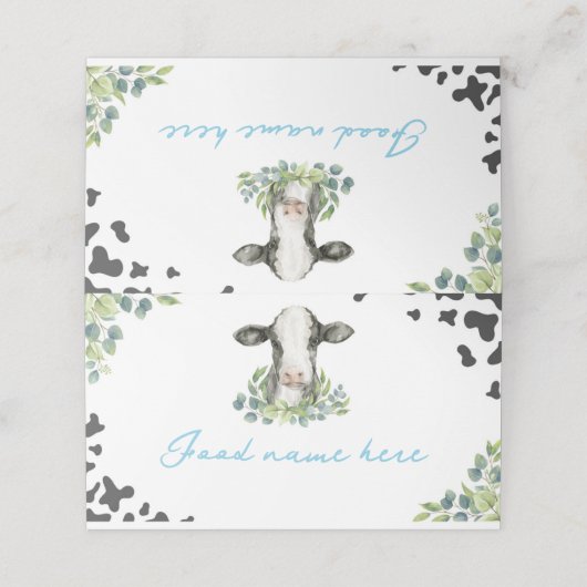 ファームカウー誕生日座席表 プレイスカード (外部開封)